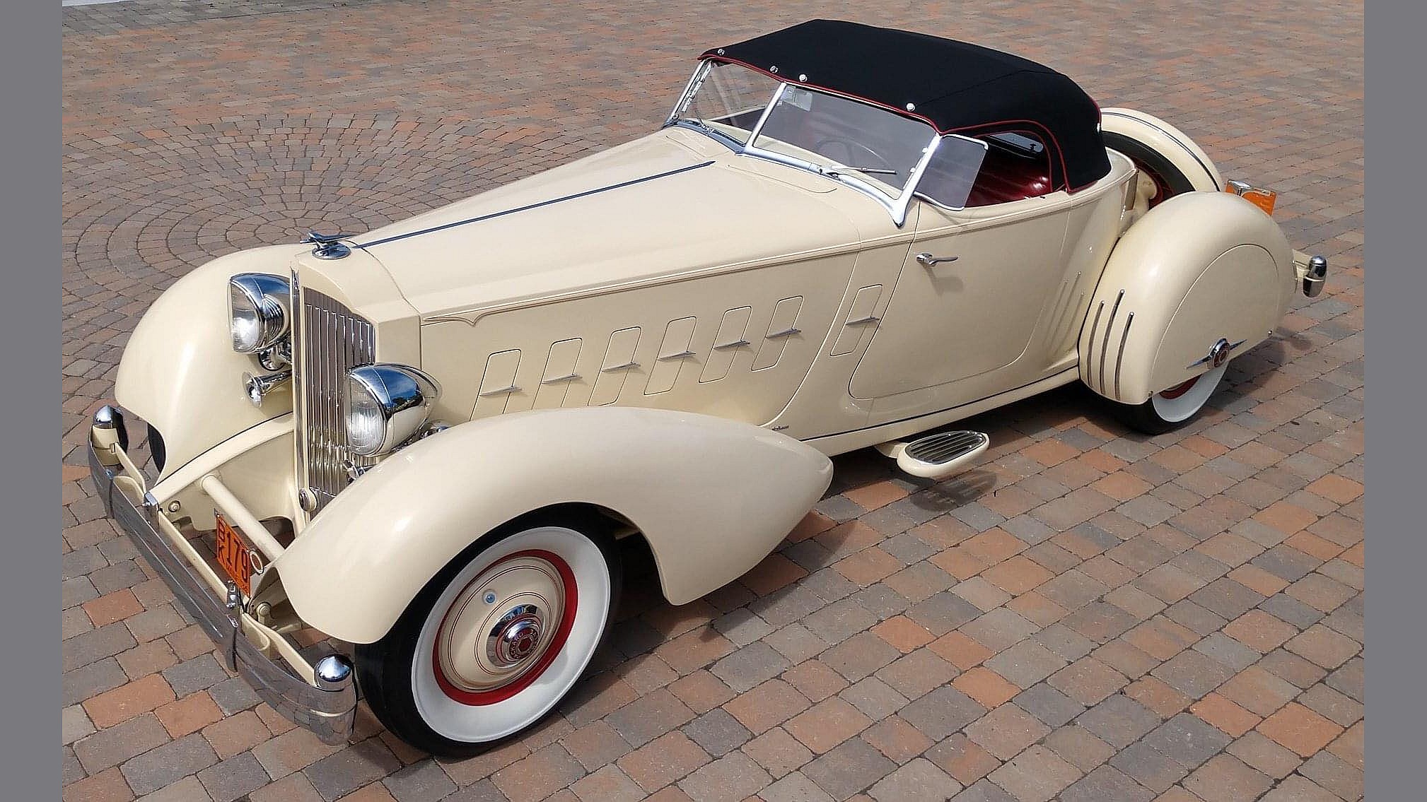 Click to Enlarge-Esc to Close myimgs/ArtDecoCars1910-36/1934 Packard 12 1106 run about speedster by LeBaron.jpg